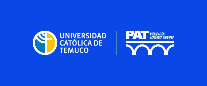Logos de la Universidad Católica de Temuco y del Programa de Preparación Académica Temprana (PAT)